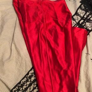 American apparel red pants